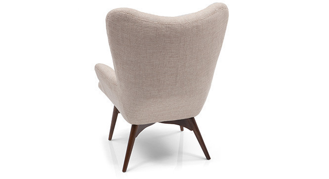 Cantabil Chair & Ottoman Replica(Beige)